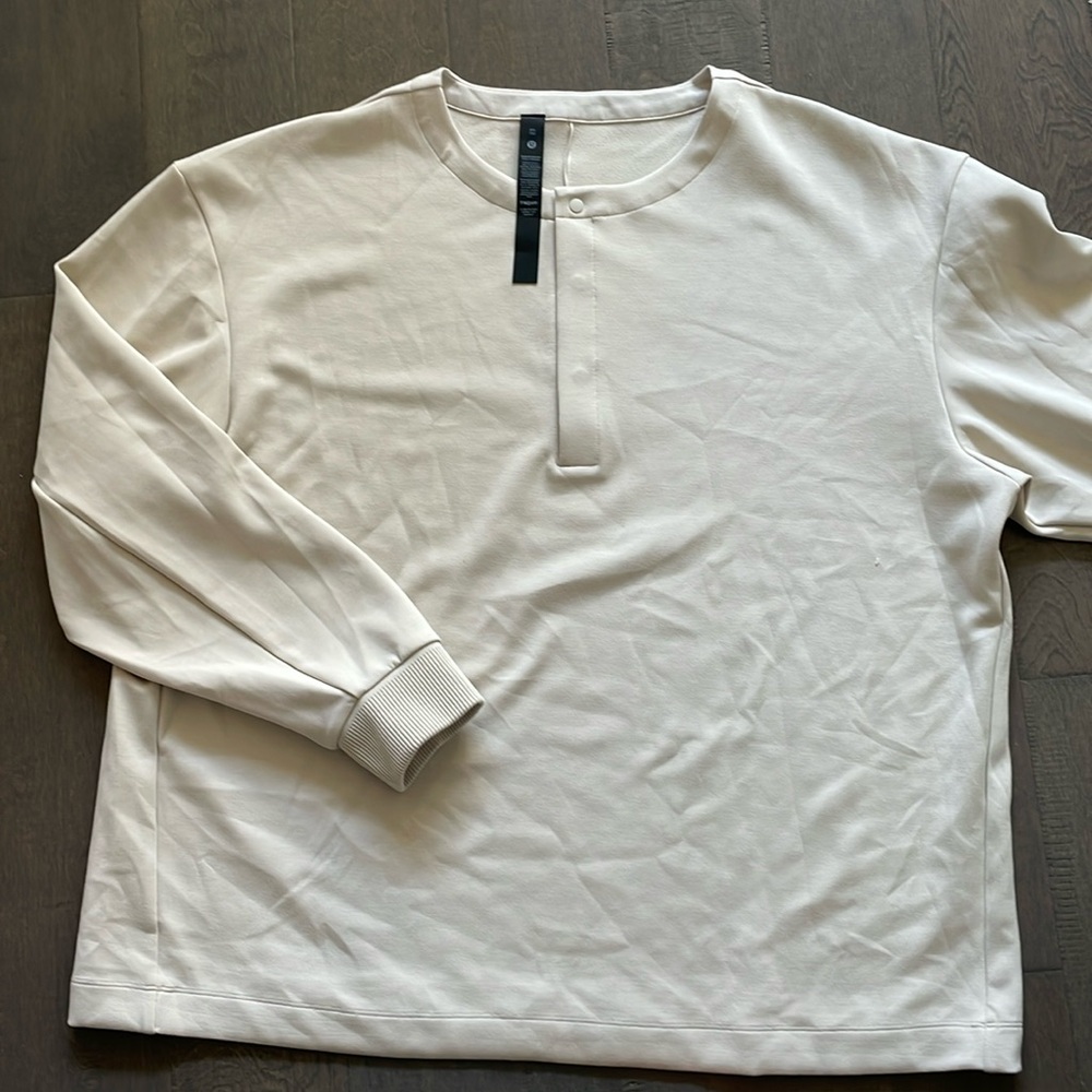 Lululemon Softstream Oversized Long Sleeve Henley Bone XXL
